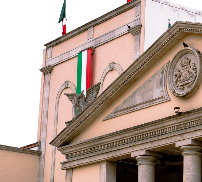 2 Italian Flags on a Building