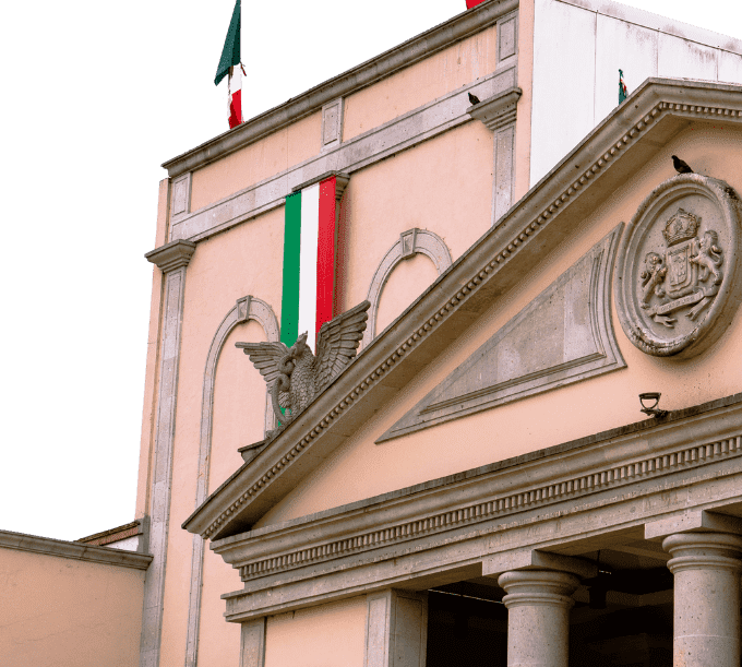 2 Italian Flags on a Building