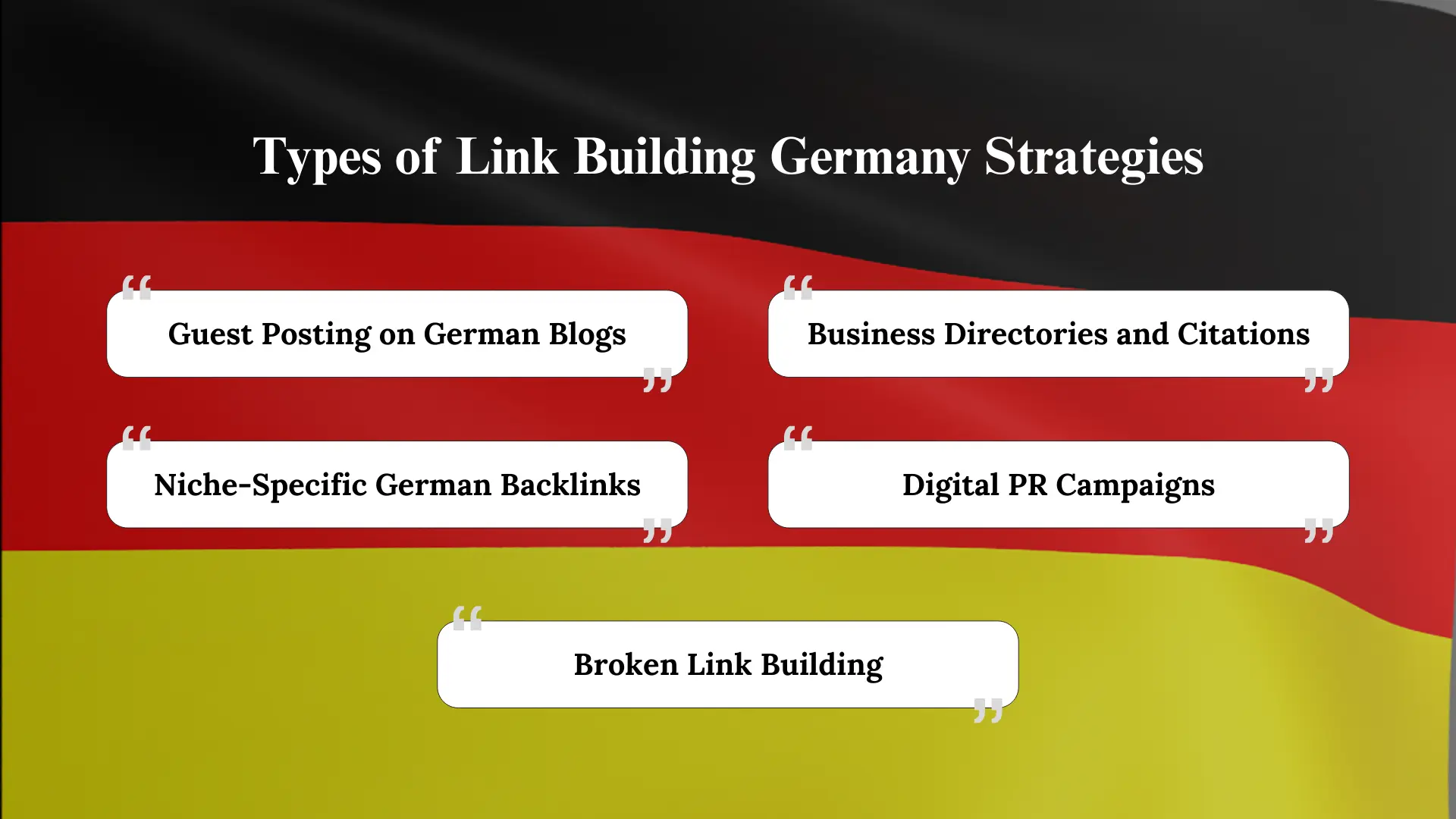 Link Building Germany Strategies