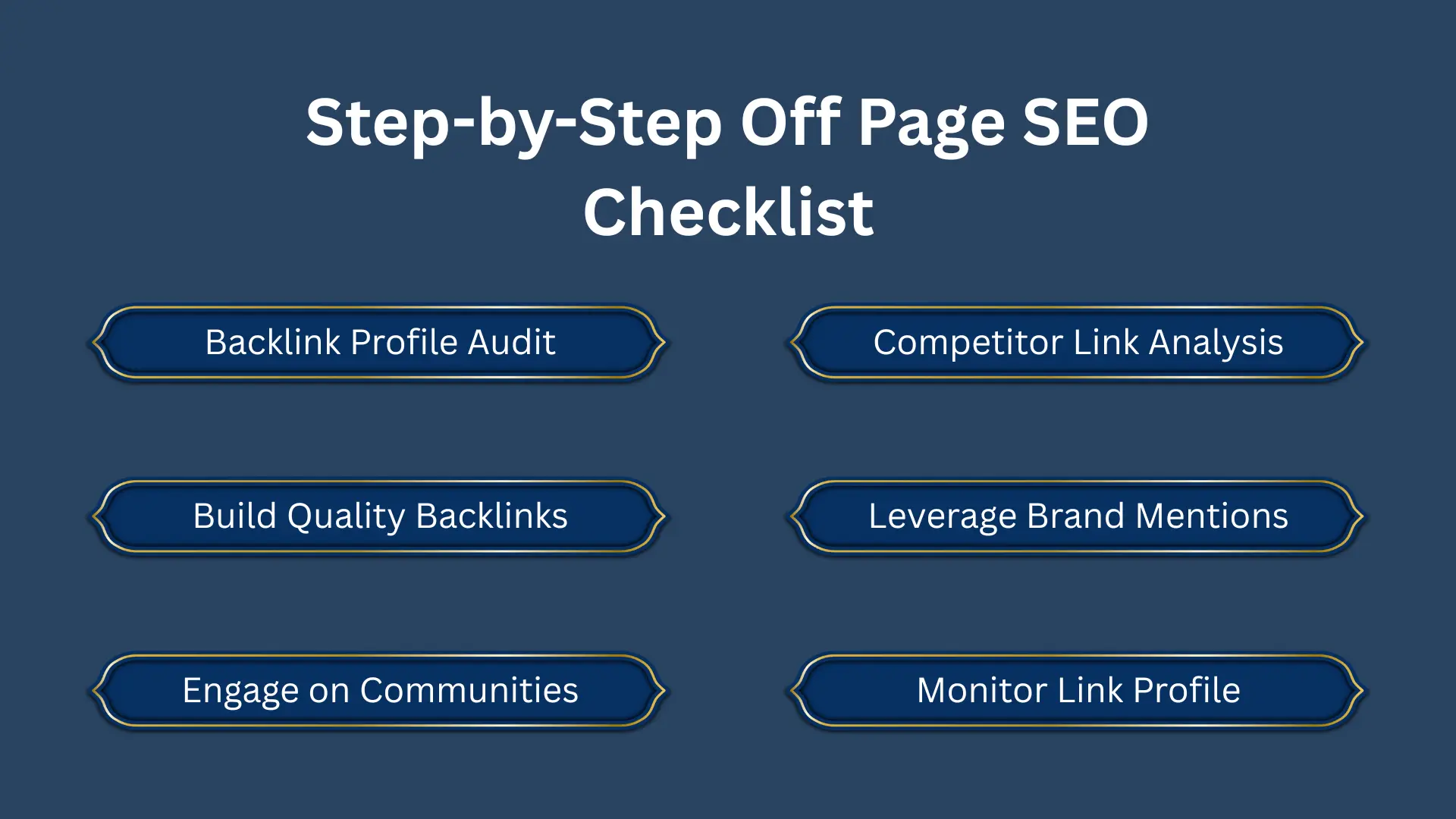 Off Page SEO Checklist