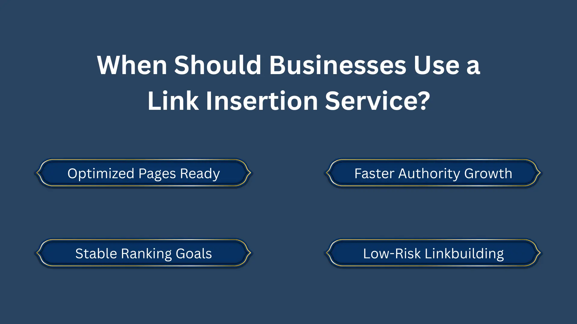 Link Insertion Services