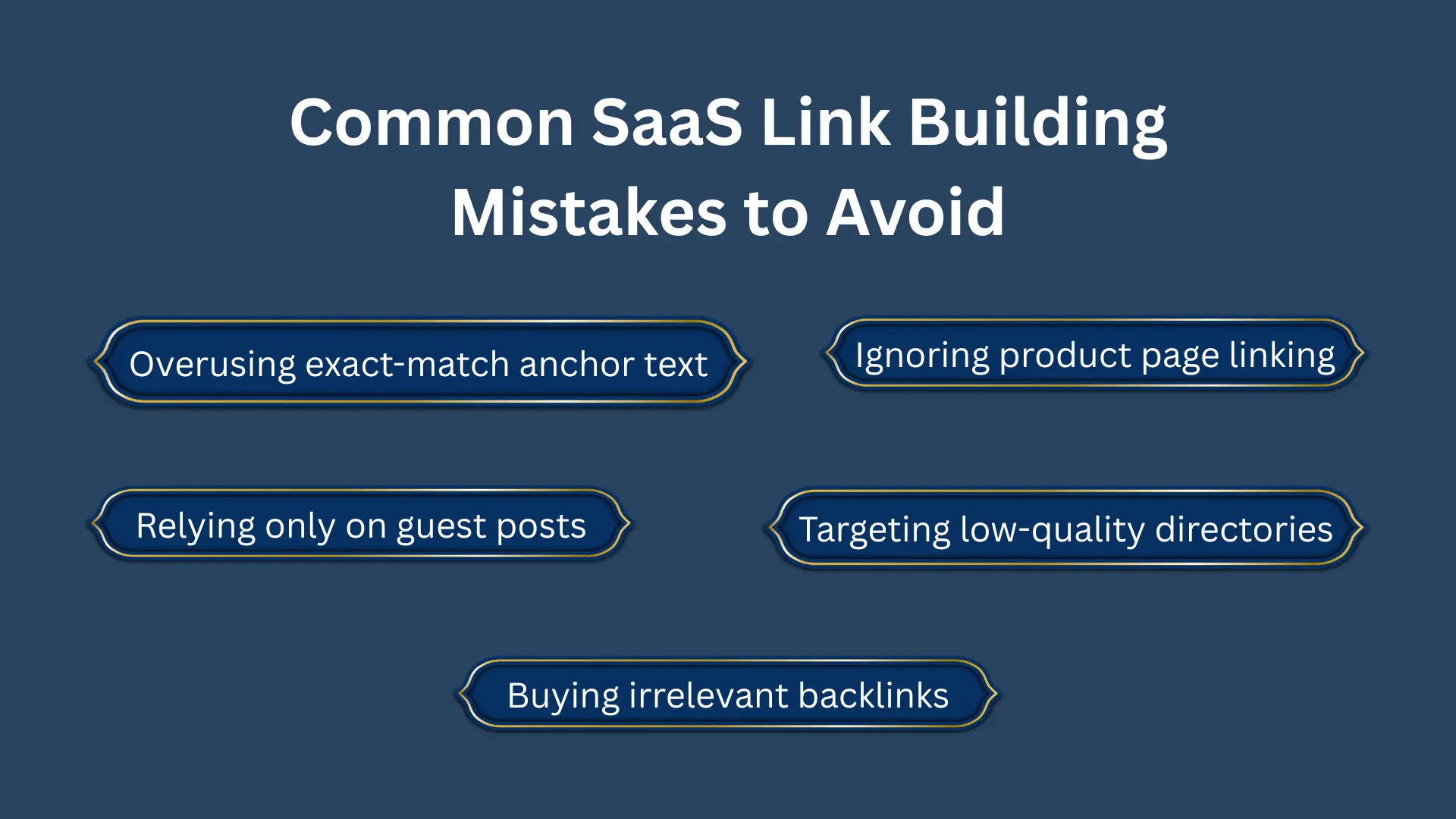 SaaS Link Building Mistakes