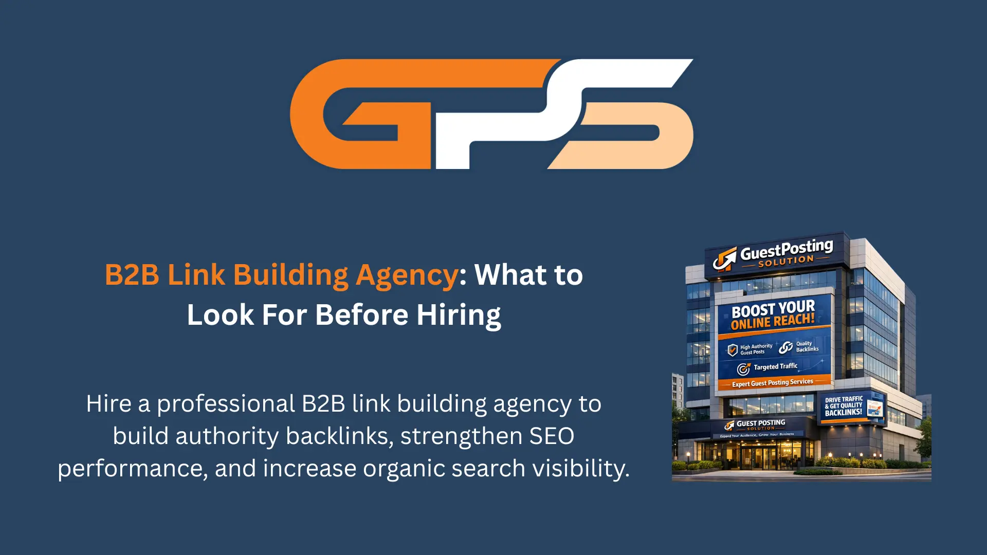 B2B Link Building Agency