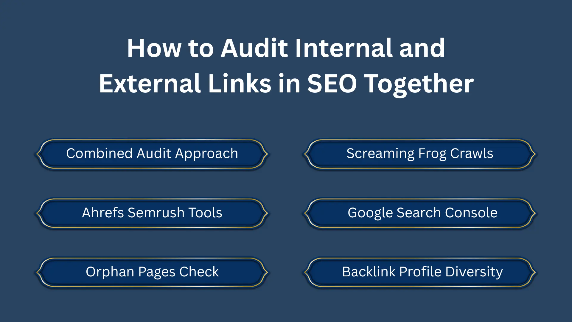 Audit Internal and External Links
