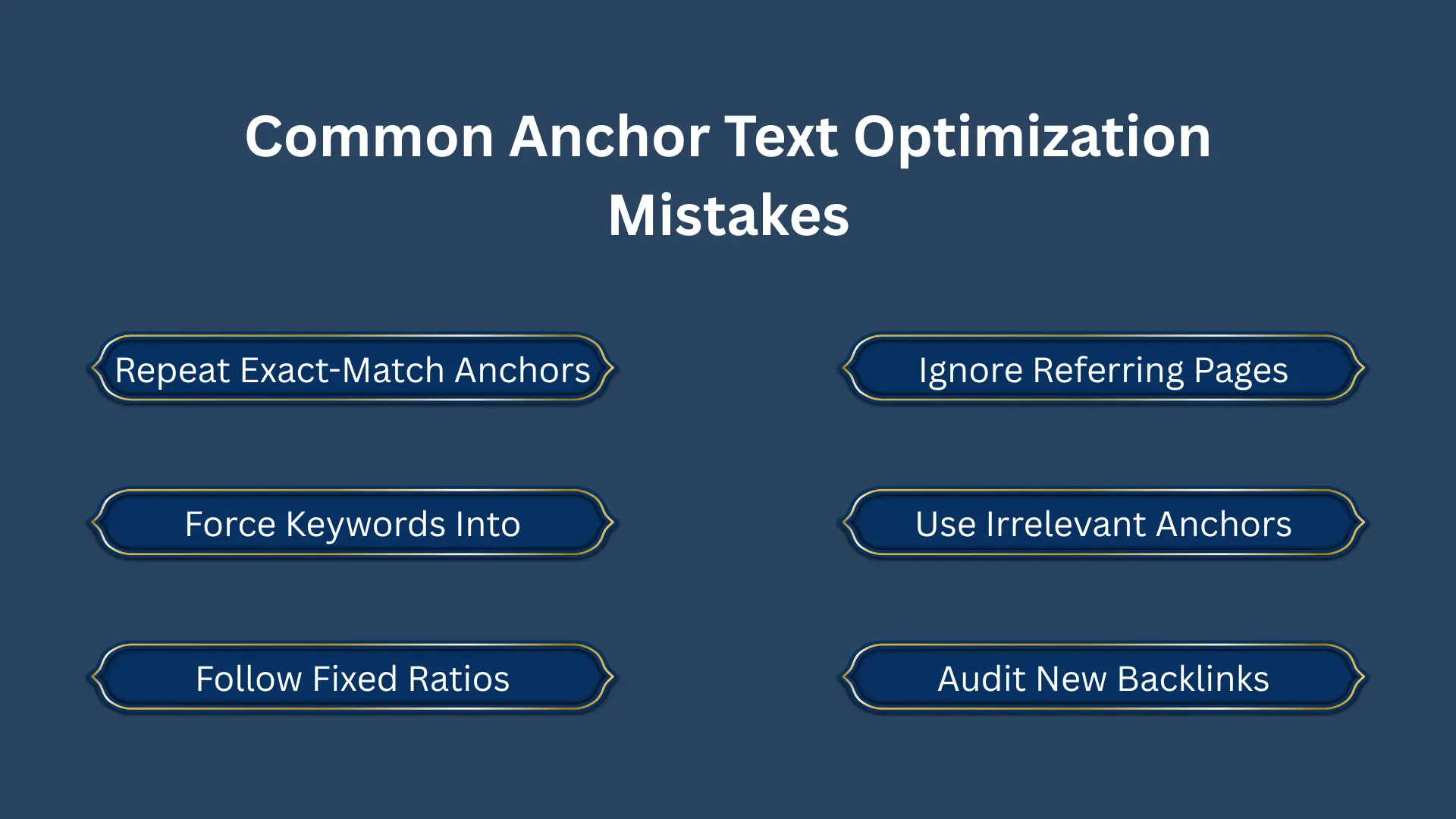 anchor text mistakes